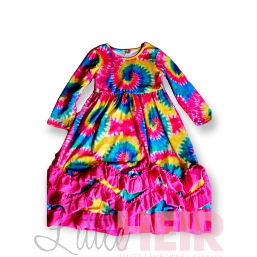 Tie dye & ruffles